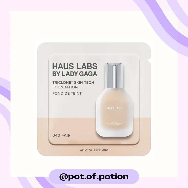 พร้อมส่ง Haus Labs — * tester 1ml * Triclone Skin Tech Foundation