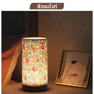 🏷️[Home]🔥 โคมไฟตั้งโต๊ะ LED สไตล์ญี่ปุ่น มินิมอล USB ปรับความสว่างได้ โคมไฟข้างเตียง ไม้เนื้อแข็ง แสงอบอุ่นสีวอร์ม🔥