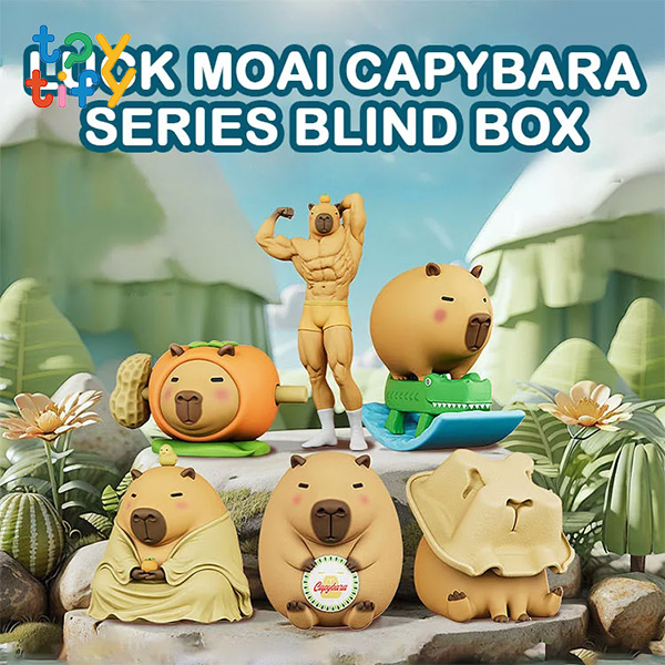 (ยกBox) พร้อมส่ง!! [คาปิบาร่านักกล้าม] Luck Moai Capybara Series มีหน้าร้าน