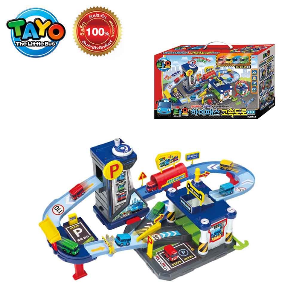 Tayo Highway Racing Playset ทาโย ชุดรางวนทางด่วน รถของเล่นเด็ก TYT123003
