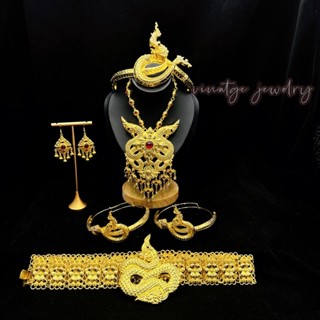 setรำบวงสรวงพญานาค รัดแขน มงกุฏ สวมใส่รำแสดงบูชา ประดับชุดสว…