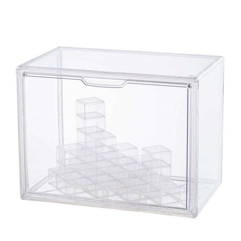 ตู้โชว์อะคริลิค กล่องใส่โมเดล กล่องพร้อมขาตั้งโชว์แบบใส art toys crybaby storage boxes