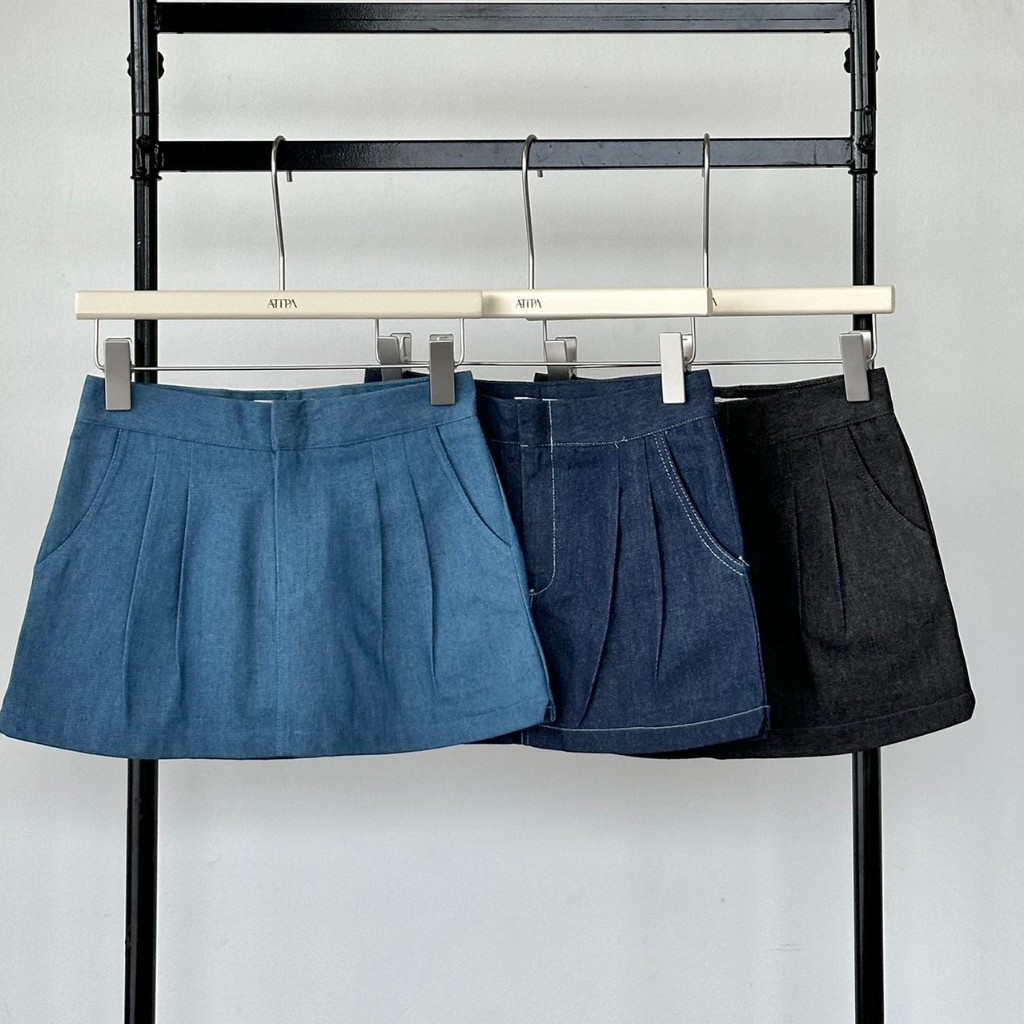Atipashop - LUNA JEANS SKIRT กระโปรงยีนส์ ตัวสั้น