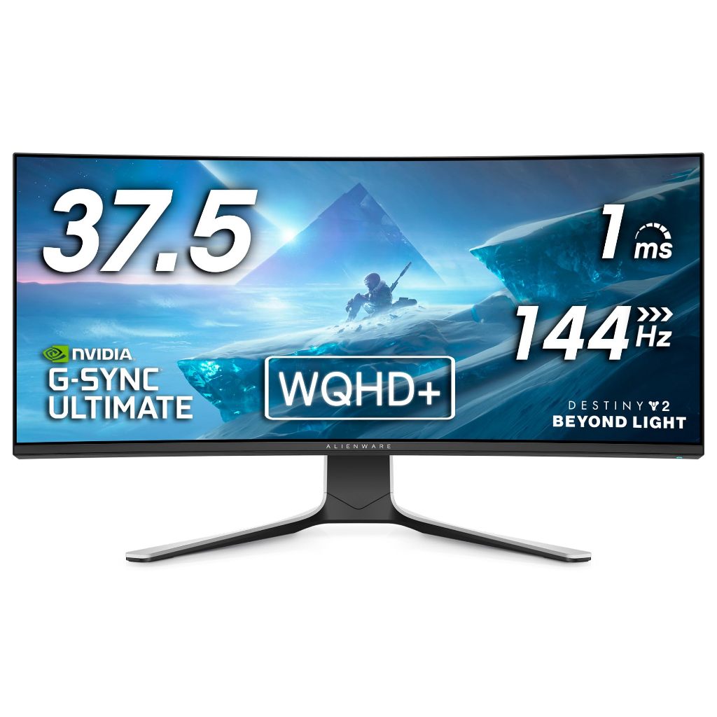 MONITOR (จอมอนิเตอร์) DELL ALIENWARE AW3821DW - 37.5 INCH IPS 2K 144Hz CURVED G-SYNC ULTIMATE มือสอง