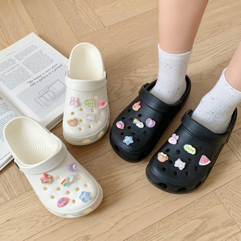 Jukoy  ใหม่ รองเท้าแตะผู้หญิง งานหัวโตแฟชั่นบางเบานิ่มใส่สบาย ดีไซน์ฮิตอยู่แล้วสีสันสวยงาม จัดส่งพร้อมตัวติดสั่งเลลย