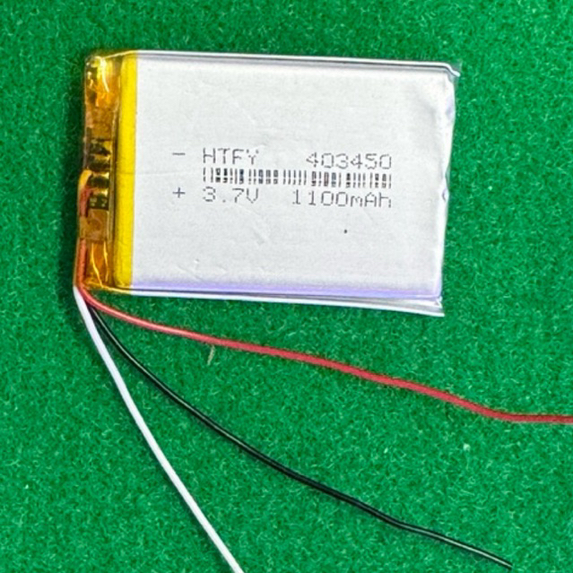 แบตเตอรี่3.7v 1100mah(403450) 3สาย