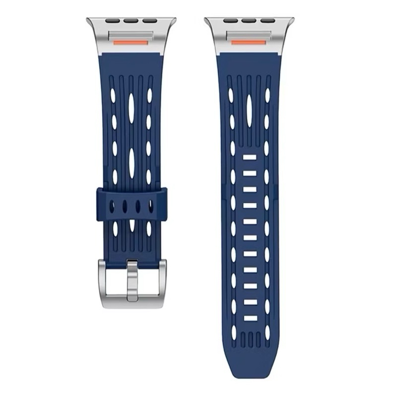 ZMZ-สายนาฬิกา Smartwatch สายยางซิลิโคนแบบเข็มขัดสไตล์โรบอท สายยางแฟชั่น Robot ขนาด 42/44/45/46/49mm เหมาะสำหรับคุณผู้ชาย