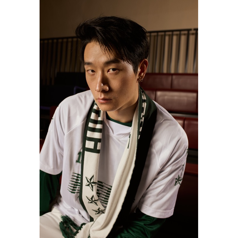 Highschool - TPB06184 เสื้อฟุตบอลลายทางไฮสคูล Collection Sports Football stripes T-shirt