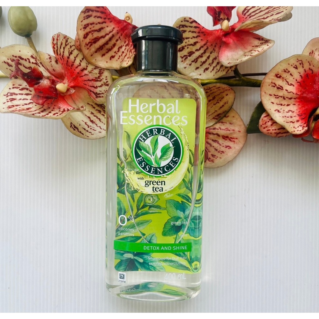 400 ml. ผลิต 12/25 Herbal Essences Green Tea เฮอร์บัล เอสเซนส์ แชมพู สีเขียว