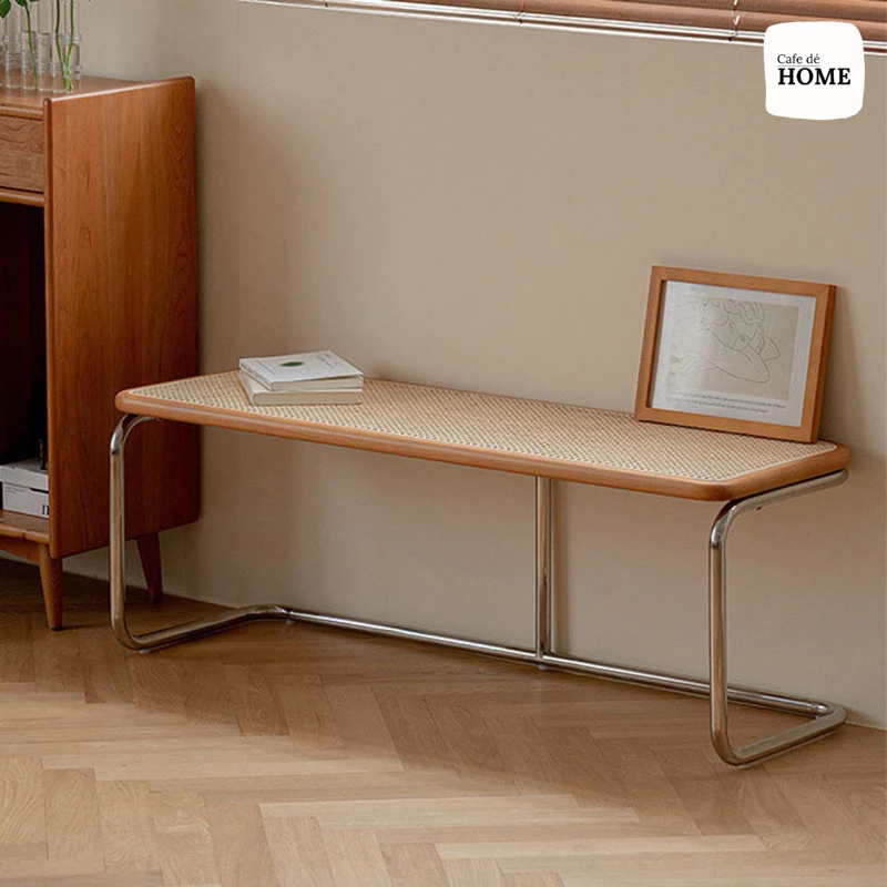 เก้าอี้หวายขาสแตนเลส รุ่น Waii 02 ยาว 120cm - รูปที่ 1