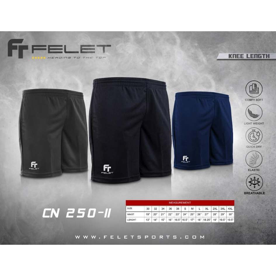 กางเกงแบดมินตันสำหรับเด็ก Felet Short Pants CN250 (5XS - XS) กางเกงขาสั้นออกกำลังกาย (สินค้าลิขสิทธิ์แท้ 100%)