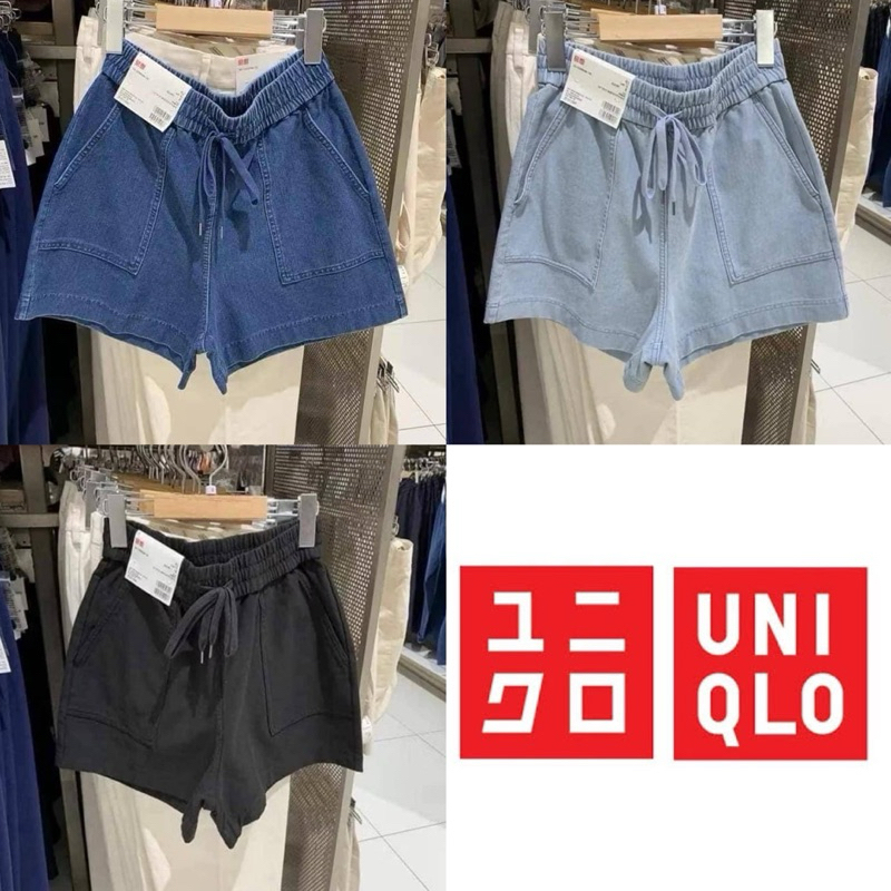 กางเกงขาสั้นยูนิโค่ล {งานผ้ายีนต์แท้} uniqlo🚩