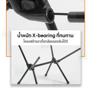 เก้าอี้แคมป์ปิ้ง พับเก็บได้ เก้าอี้พับ เก้าอี้สนาม ปิคนิคกลางแจ้ง รับน้ำหนักได้150kg พกพาสะดวก มีถุงเก็บฟรี