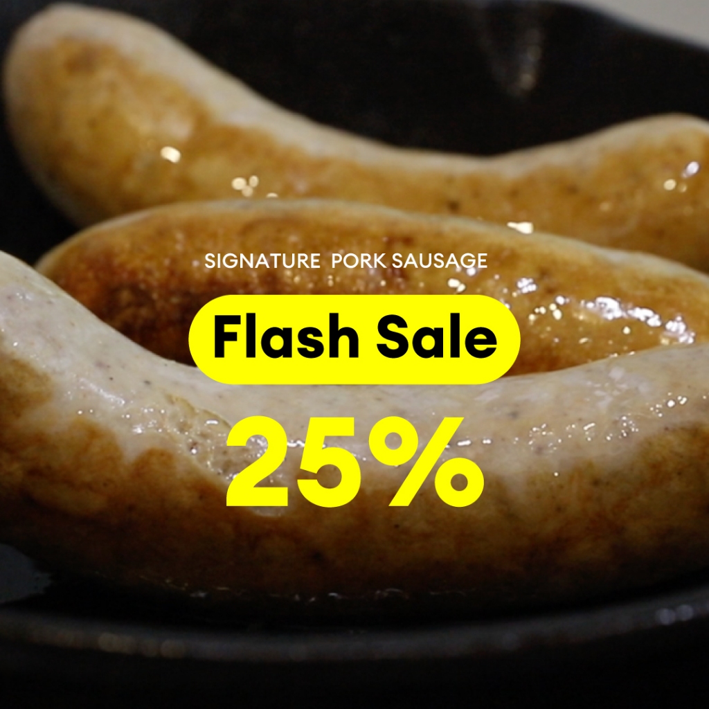 (25% Flash Sale) Signature Pork Sausage (Keto) - Uncle Boss