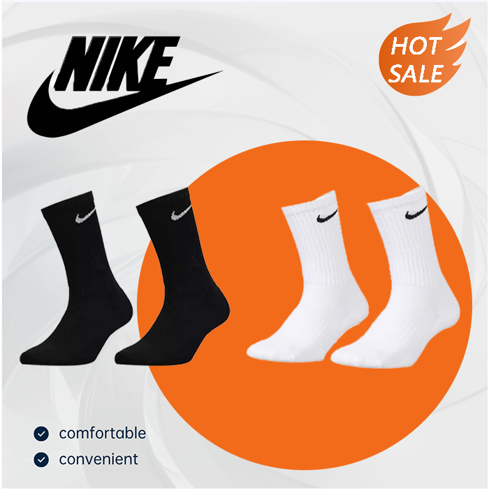 NEW HOT ถุงเท้าไนกี้ NIKE ข้อยาว ยาวครึ่งแข้ง ถุงเท้าวิ่ง ใส่ได้ทั้งผู้ชายและผู้หญิง แฟชั่น