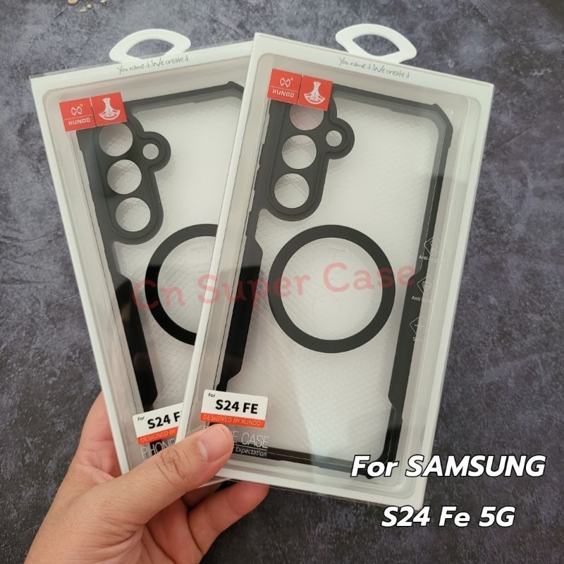 Xundd เคส Samsung S24 Fe รุ่น Magnetic เคสกันกระแทก คลุมกล้อง ขอบยาง TPU รองรับการชาร์จแม่เหล็ก [ พร้อมส่งไทย ]