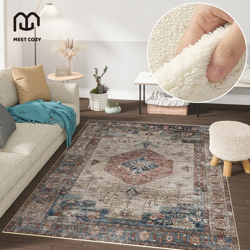 MEET COZY พรมปูพื้นห้อง นุ่ม สไตล์อเมริกัน carpet ผ้าแคชเมียร์เทียม #1 DB-Bali