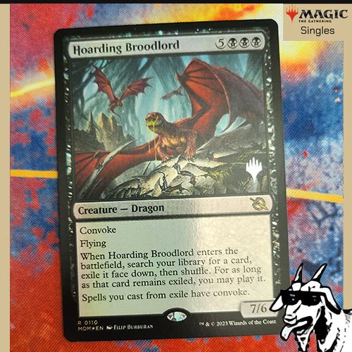 [MTG][Single][MOM] Hoarding Broodlord (FOIL Promo) ระดับ Rare [ภาษาอังกฤษ]