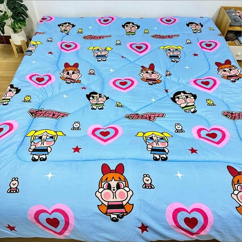 MAGE SALE ผ้าห่มนวม ขนาด 6 ฟุต 5 ฟุต ริ้วซาตินนุ่มลื่น ผ้าคอตตอนแท้ 100% สีไม่ตก ราคาถูกโรงงานผลิตเอง