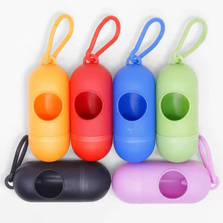 👍กล่องเก็บถุงขยะเก็บอึ แบบพกพา แบบกระดูก มm ราคาถูก มาก สะดวกสุดๆ Poop Trash Bag Holder Dispenser Carrier