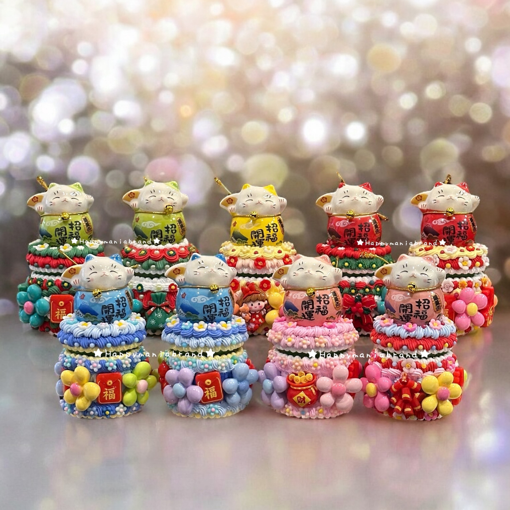 [พร้อมส่ง] เคสยาดมหงส์ไทย DIY ธีมน้องแมวกวักหน้ายิ้ม แมวมงคล เรียกโชคลาภ มั่งคั่งร่ำรวย มี 5 สี
