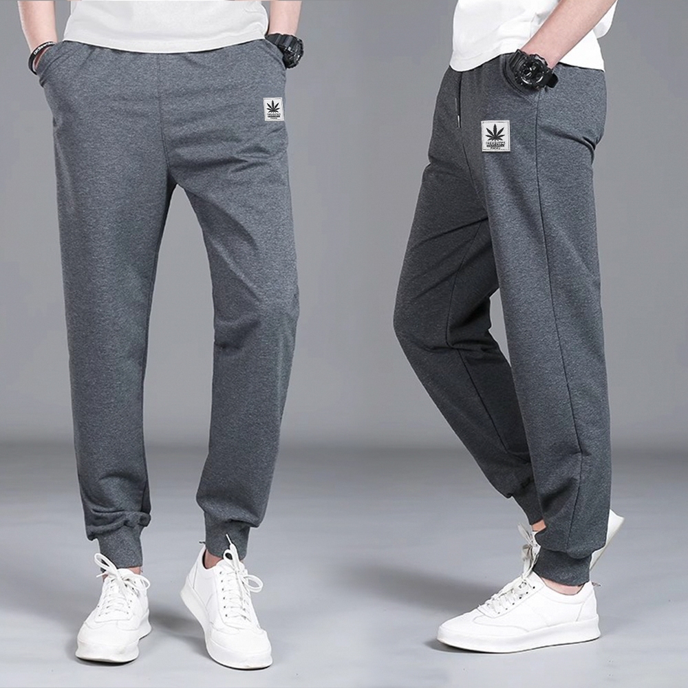 กางเกงกีฬาลำลองผ้าหนาที่มีกระเป๋าสองด้านM-5XLA17#