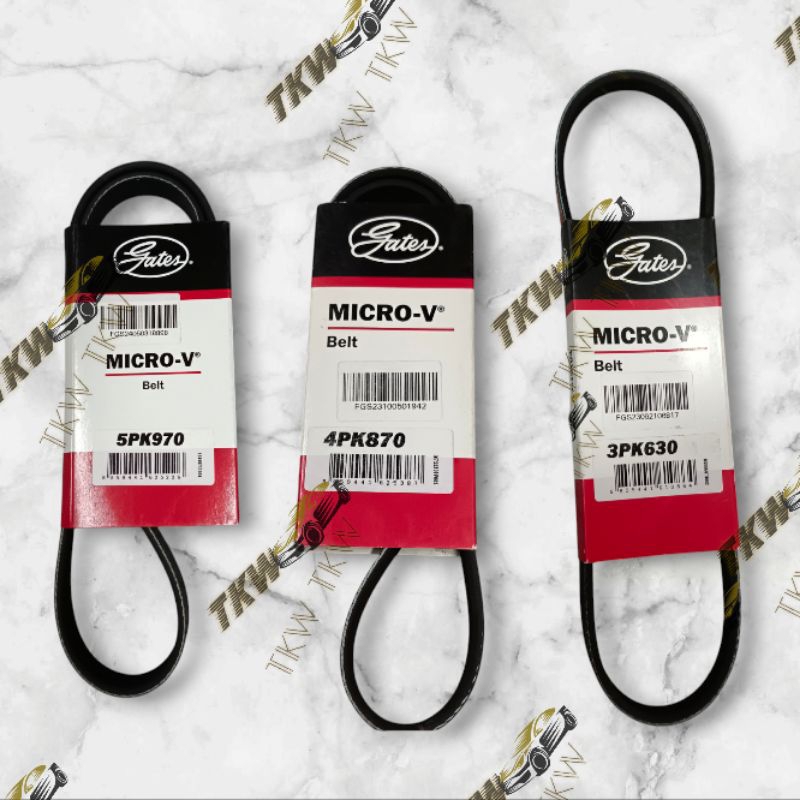 5PK970 4PK870 3PK630 ชุดสายพานหน้าเครื่อง  TOYOTA COROLLA AE110-101 1.5-1.6 (5A-p,4A-FE)