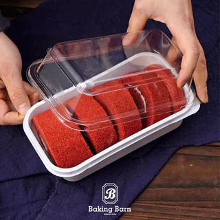 Baking Barn Cake box 14x8x6.5 ซม. (50 ชิ้น/แพ็ค) กล่องใส่ขนม กล่องขนมชิ้นเล็ก