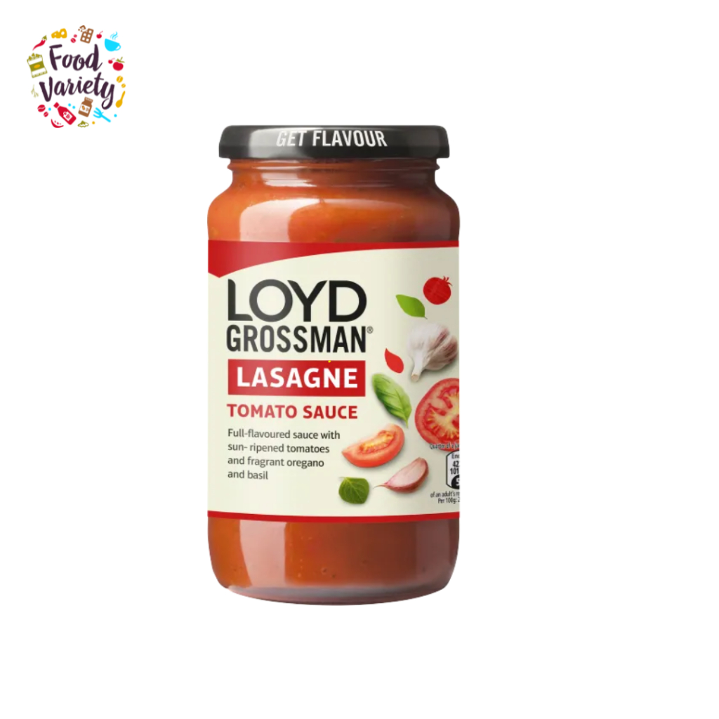 Loyd Grossman Lasagne Tomato Sauce 450g ลอยด์ กรอสแมน ซอสมะเขือเทศสำหรับลาซานญ่า 450 กรัม