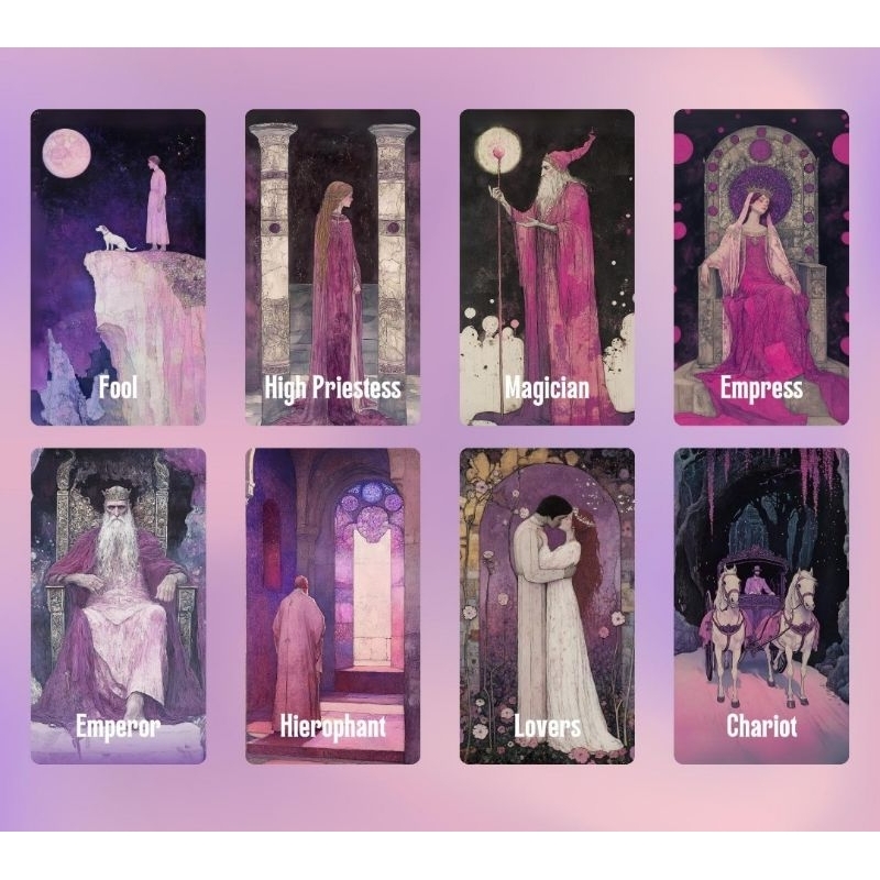 Enchanted Veil Tarot ไพ่ยิปซีแท้ภาพสวย ไพ่ทาโร่ต์ Tarot cards