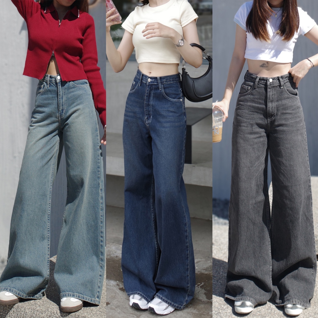 กางเกงยีนส์ขากระบอกใหญ่ รุ่น biggy jeans