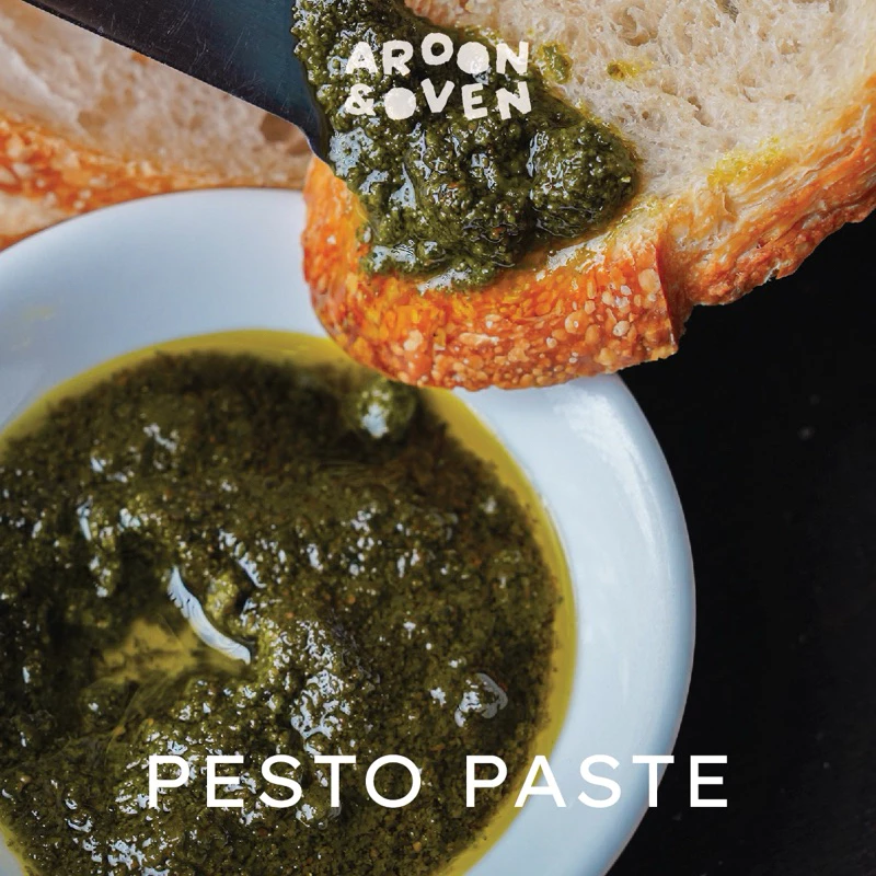 pesto paste ซอสเพสโต้ ทานคู่ขนมปัง 200g (cheese ชีส or vegan ไม่ใส่ชีส)