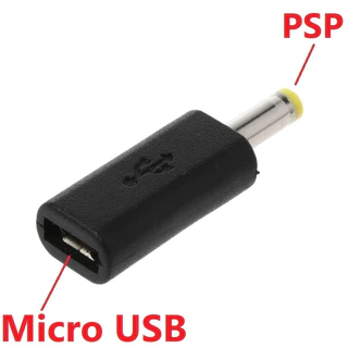 [PSP] ตัวแปลงหัวชาร์จมือถือ Micro USB เป็น PSP , Type C เป็น PSP สะดวกต่อการพกพา ใช้ได้กับรุ่น PSP 1000 2000 3000