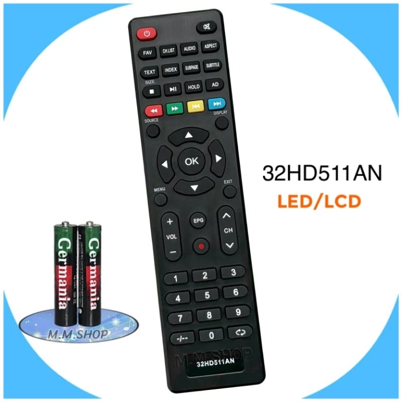 รีโมททีวี LCD/LED รุ่น 32HD511AN(ต้องเหมือนรีโมทเดิม)