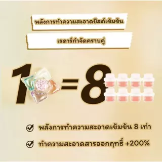 5 in 1 เจลบอลซักผ้า กล่องละ 40 เม็ด รวมน้ำยาซักผ้า น้ำยาปรับผ้านุ่ม กลิ่นหอมมาก MISSYOUHOME