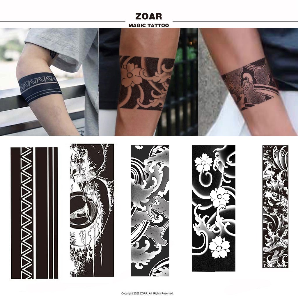 ZOAR พร้อมส่ง L17 Magic tattoo สติ๊กเกอร์รอยสักสมุนไพร กันน้ำ กันรอย ยาวนาน กึ่งถาวร แสดงสี