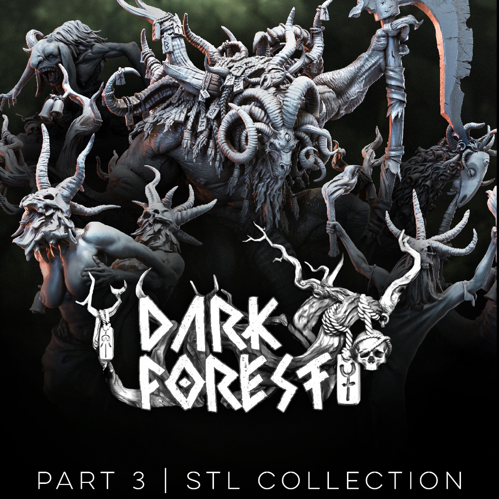 Dark Forest - โมเดลสำหรับ DnD miniaature,[Made to order ส่งพัสดุภายใน 1-3 วัน]