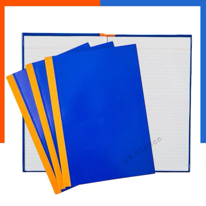 สมุดนัมเบอร์ 1/80 No.1S No.1L ขนาด 24x35ซม/27x39ซม สมุดบัญชี ปกน้ำเงิน ​ขนาด 50g จำนวน 62 แผ่น/เล่ม สมุดจด สมุด บันทึก