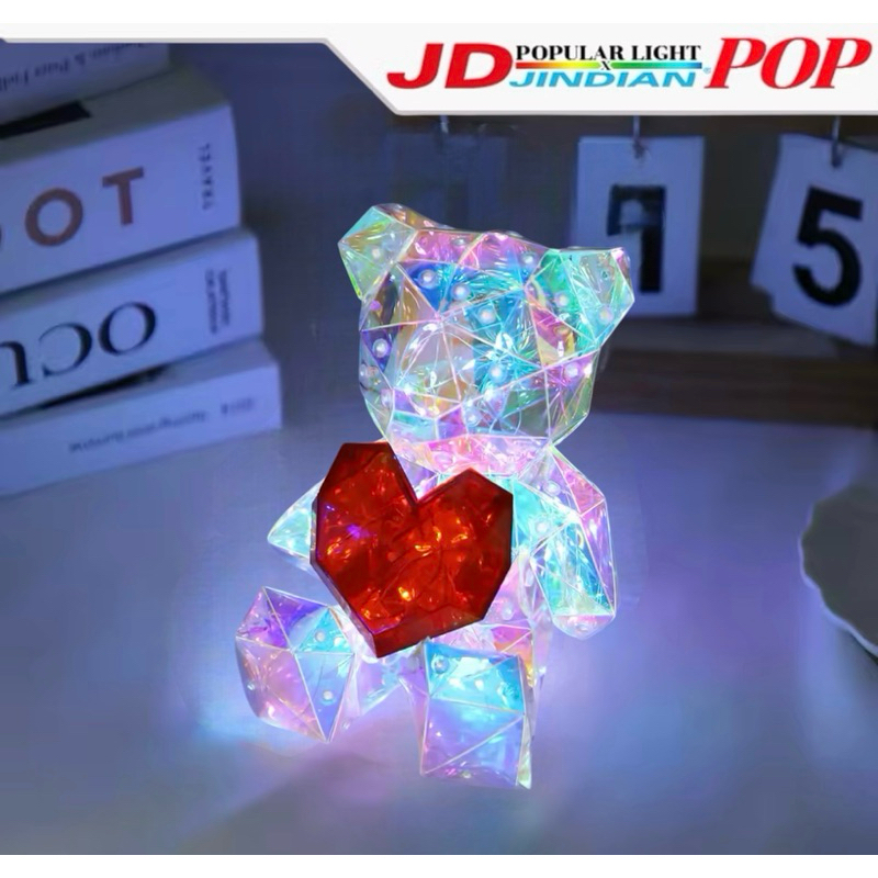 ตุ๊กตาหมีเท็ดดี้LEDเรืองแสงไฟLEDมีแสงไฟกระพริบในตัวเอง ของขวัญตุ๊กตาหมี
