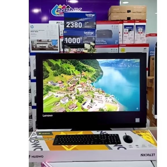 คอมออลอินวัน All in one Lenovo   -intel core i3 - 7100cpu @3.90GHz 3.91GHz -Ram 8. Hdd 1 tb  windows
