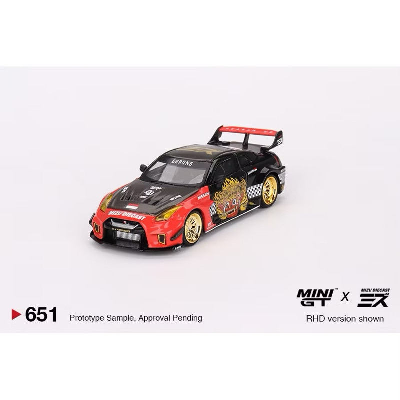 MINI GT No.651 LB-Silhouette WORKS GT NISSAN 35GT-RR Ver.1 “BARONG”  MINI GT x MIZU Diecast MGT00651 รถเหล็ก รถของเล่น