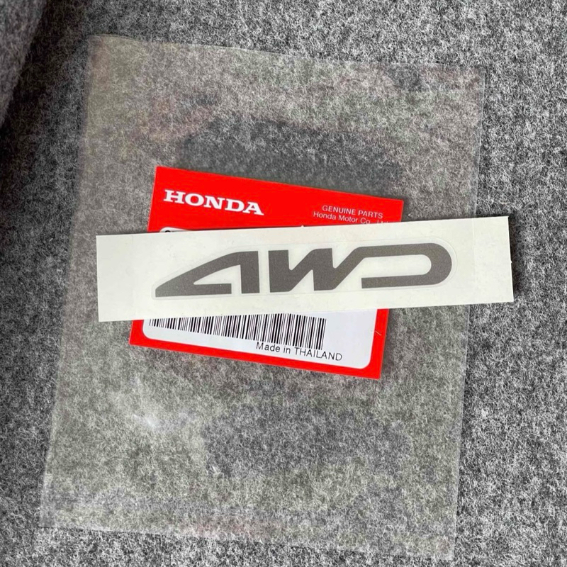 แท้ศูนย์ % สติ๊กเกอร์ Honda Crv 4WD (EE-75723-SWA-A01)