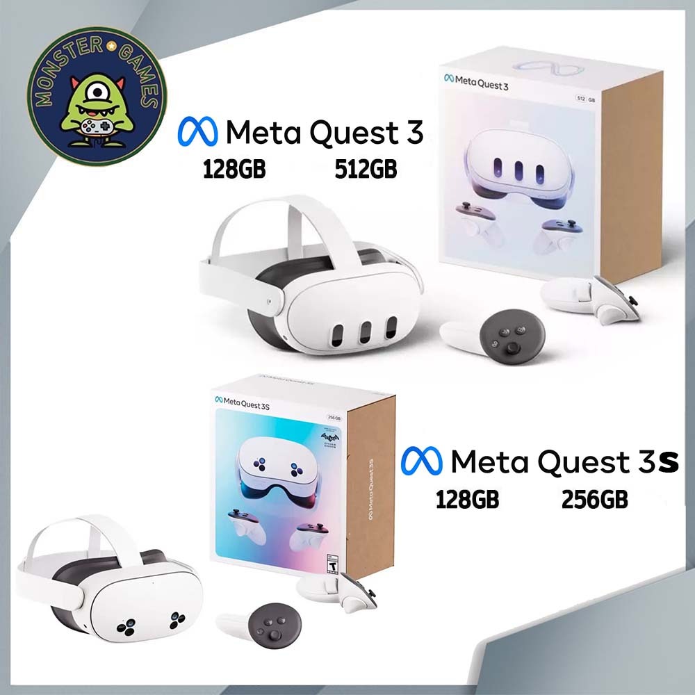 Meta Quest 3 128GB, 512GB / Meta Quest 3s 128GB, 256GB (Oculus Quest 3 128GB, 512GB)(Oculus Quest 3s