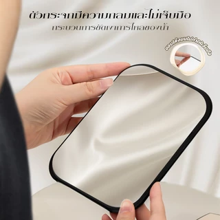 แบบพกพา พร้อมส่ง กระจกเงา กระจกเครื่องสำอาง PUวัสดุ 4สี แบบพับเก็บได้ สามารถปรับ ความละเอียดสูง สำนักงานใช้กระจกตั้งโต๊ะ