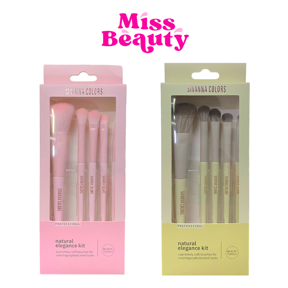 BR03 Sivanna Naturat Elegance Brush Kit ชีเวนน่า คัลเลอร์ส เนเชอรัล เอลละเกินท์ บรัช คิท แปรงแต่งหน้า