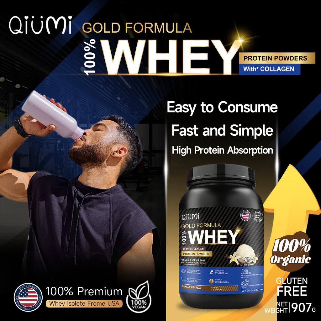 QiuMi Whey Protein Isolate BCAA ผง thumbnail 4