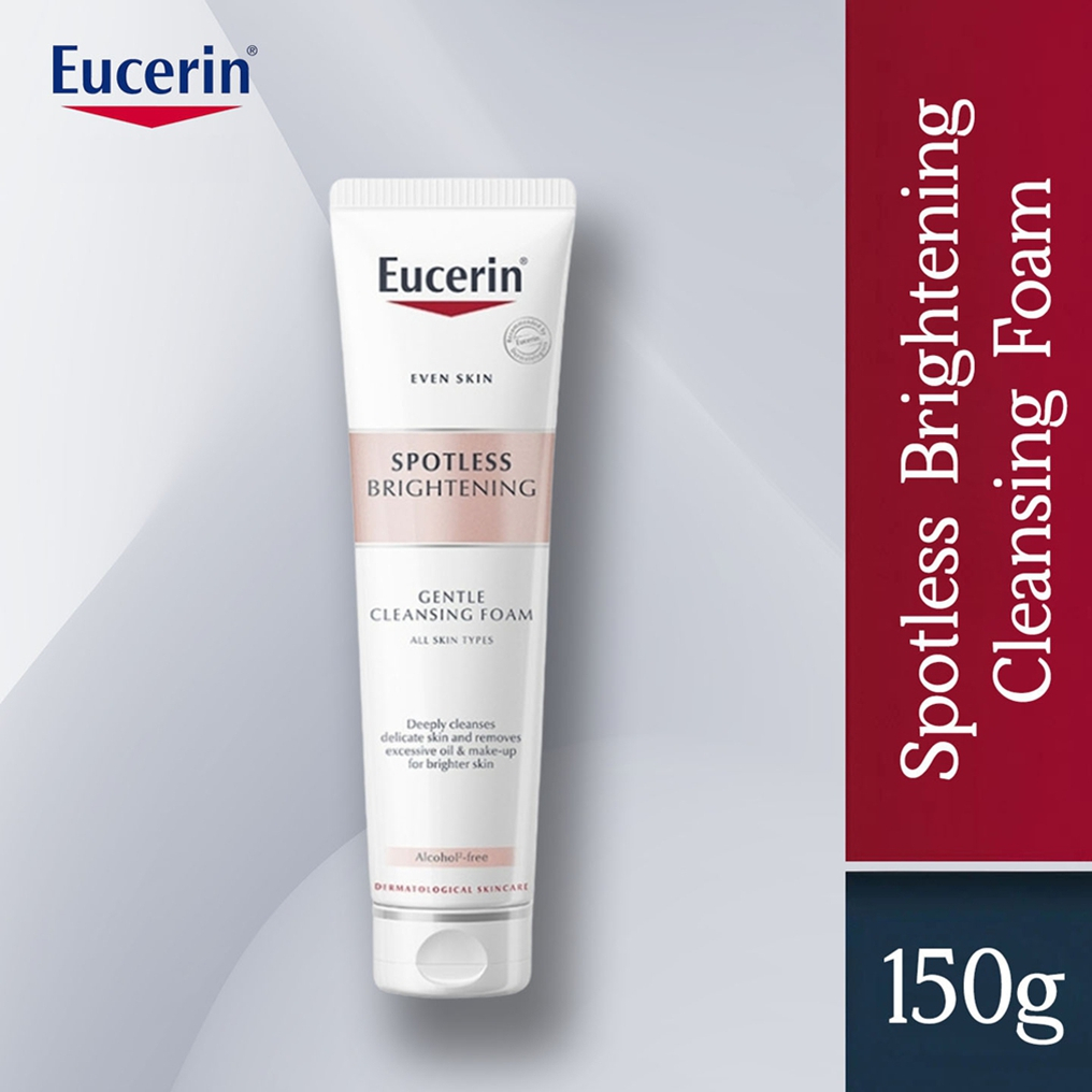 Eucerin SPOTLESS BRIGHTENING GENTLE CLEANSING FOAM 150g ยูเซอริน โฟมล้างหน้า โฟมล้างหน้าสูตรอ่อนโยน