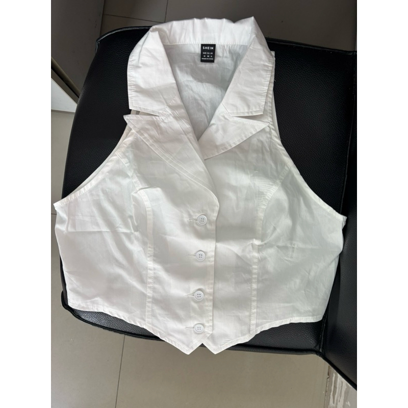 ส่งต่อ เสื้อvestคอปกจากshein