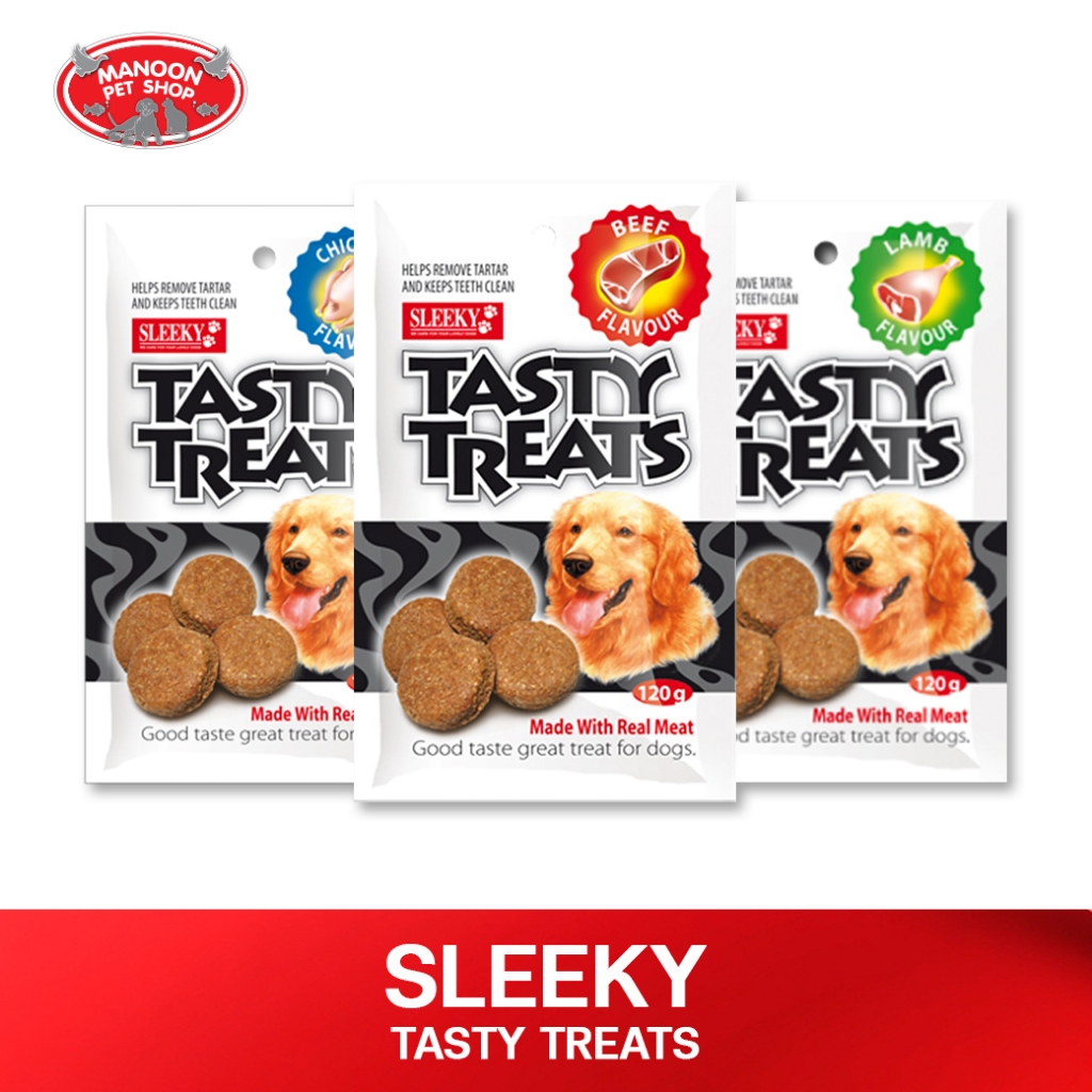 [MANOON] SLEEKY Tasty Treats สลิคกี้ เทสตี้ ทรีท ขนมสุนัข ขนาด 120 กรัม