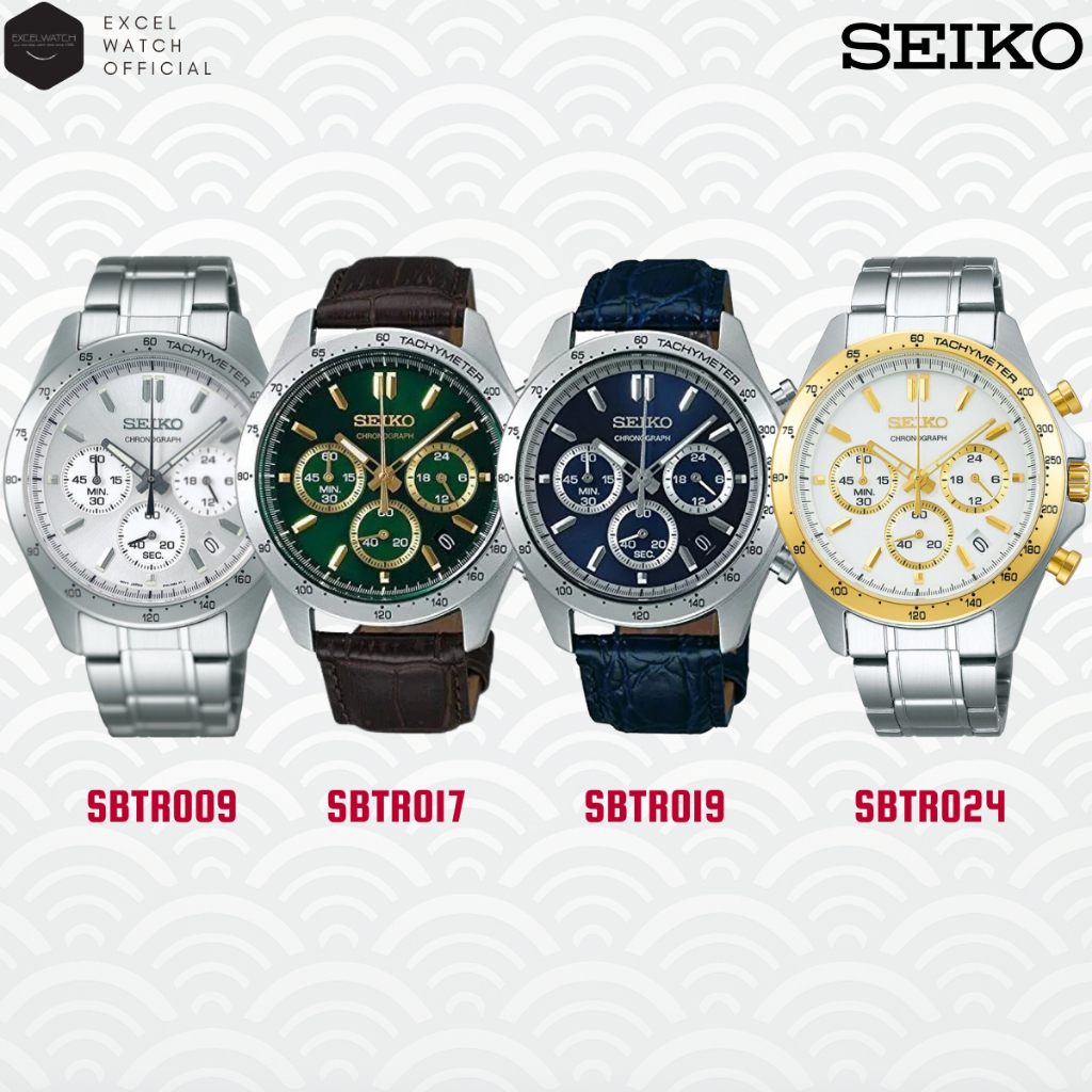 [ Excel Watch ] นาฬิกาข้อมือ Seiko Spirit Chronograph Collection รุ่น SBTR009, SBTR017, SBTR019, SBTR024 ประกัน 3 ปี